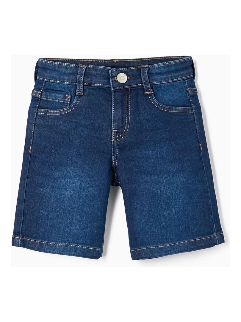 Shorts en jean midi pour garçon NATURE TAKEOVER Bleu foncé