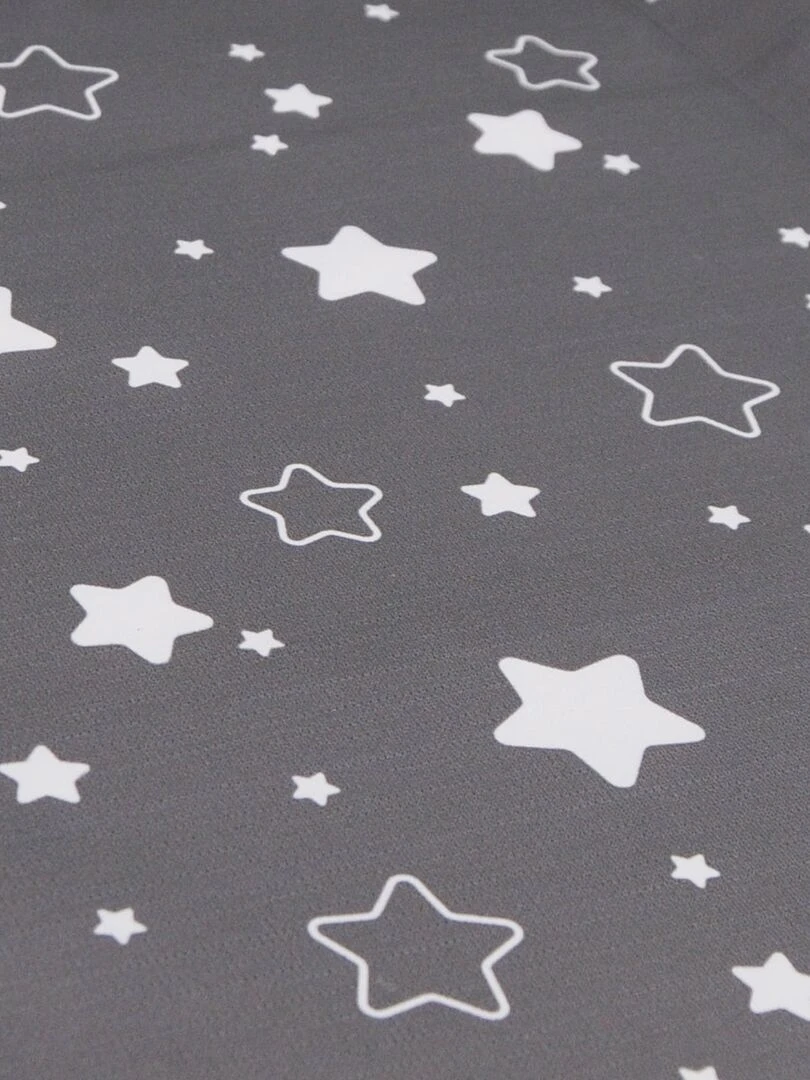 Matelas à langer Luxe 50x70 cm Gris anthracite étoilé + toise   Gris