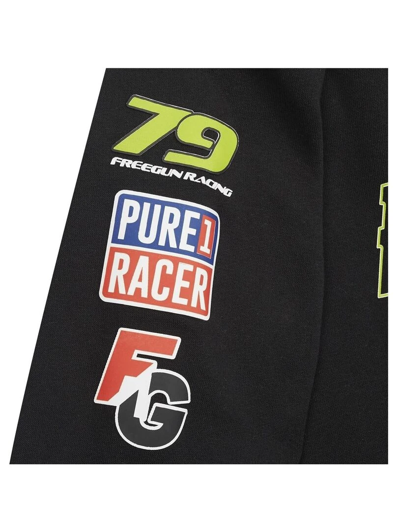 Sweat homme à capuche Collection Racing Freegun   Noir