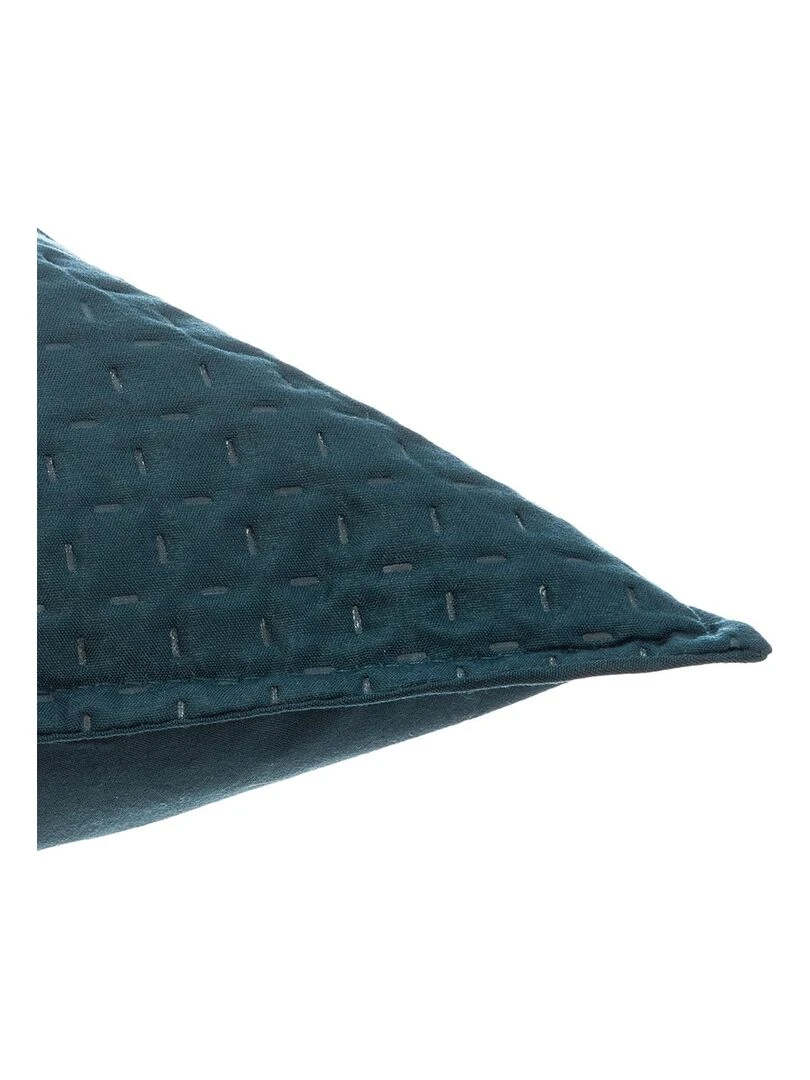 Dessus de lit 240x260 Dolce bleu canard + 2 taies   Bleu