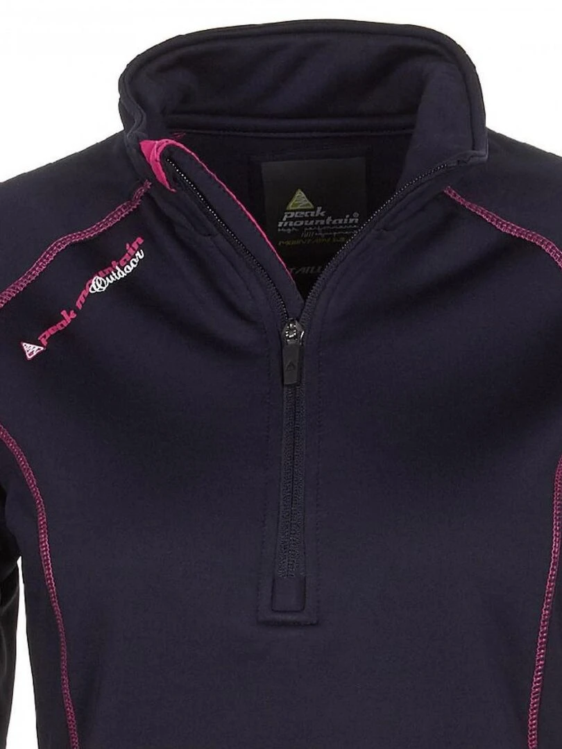 Sweat polarshell femme ACERUN   Bleu marine