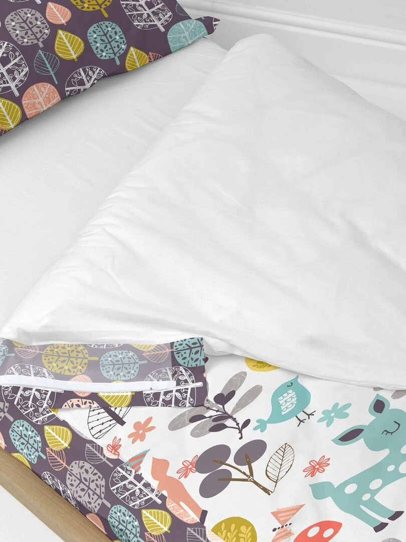 Couchage prêt à dormir Sans couette Woodland "Happyfriday" Multicolore