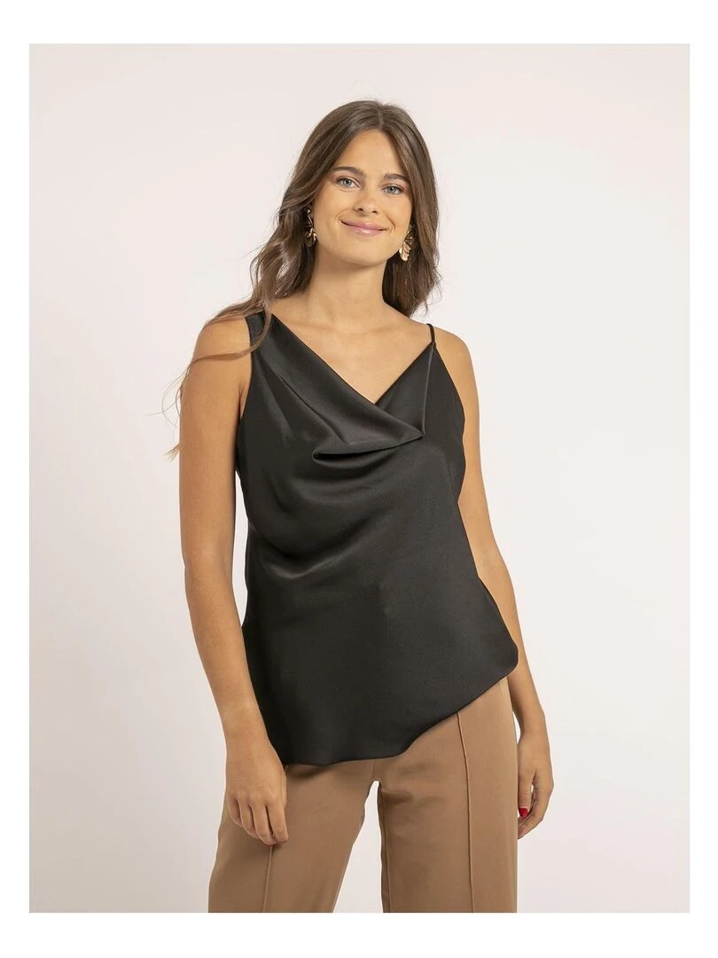 Caraco satin FELANA Noir