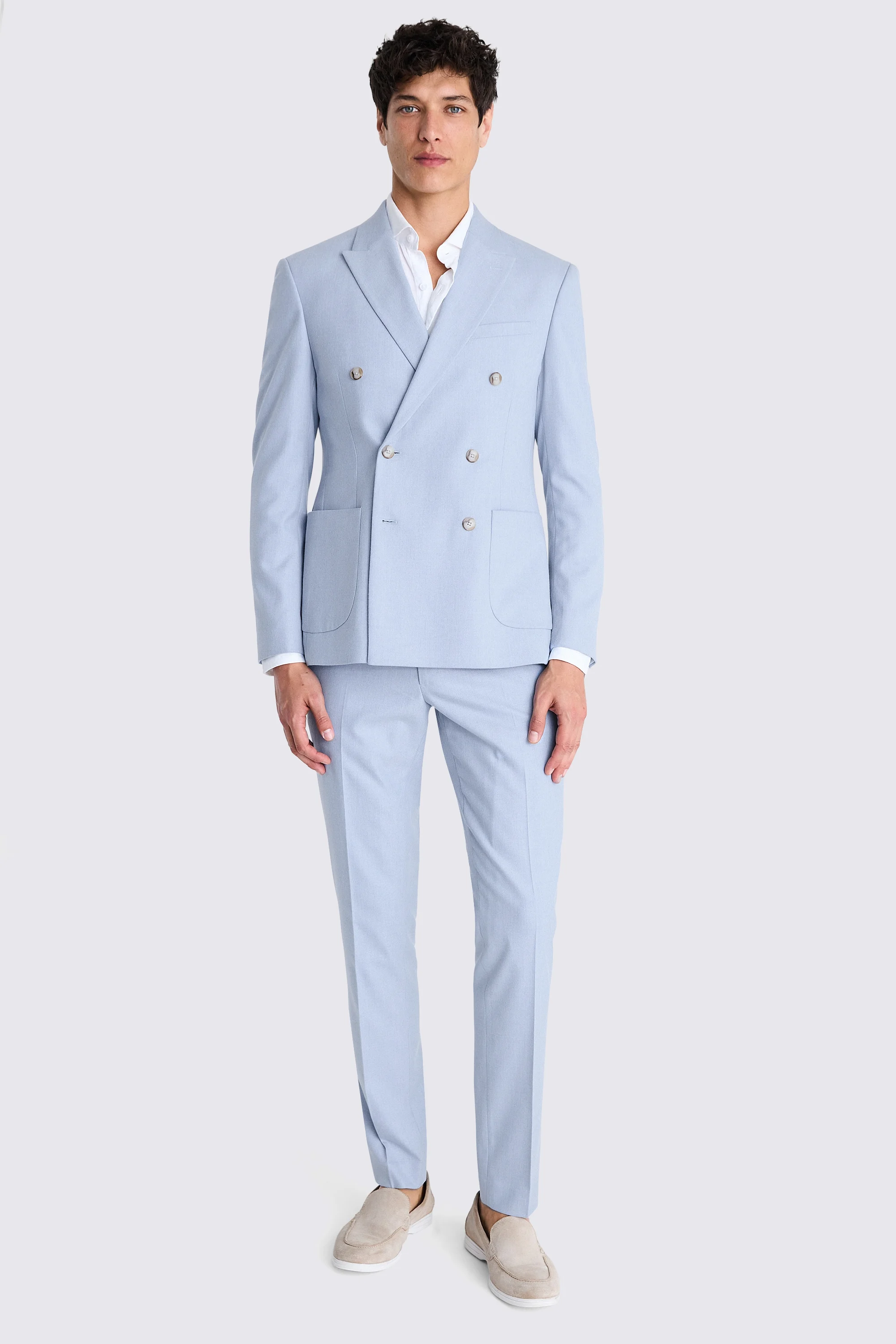 Tailored Fit Blue Check Performance Jacket    Buy Online at Moss