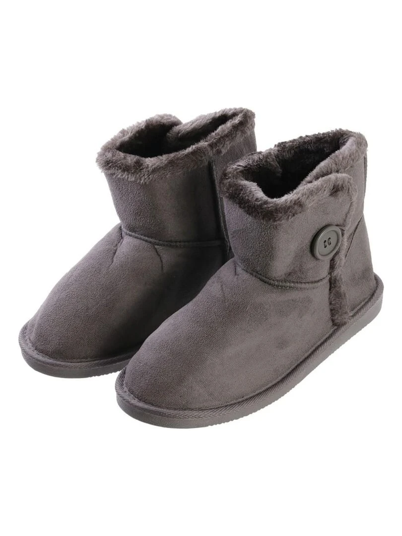 Bottines fourrées gris 36/37 Gris