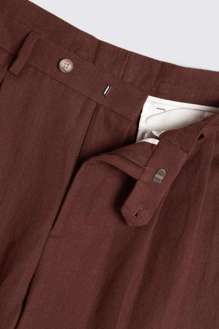 Slim Fit Khaki Donegal Trousers   Buy Online at Moss