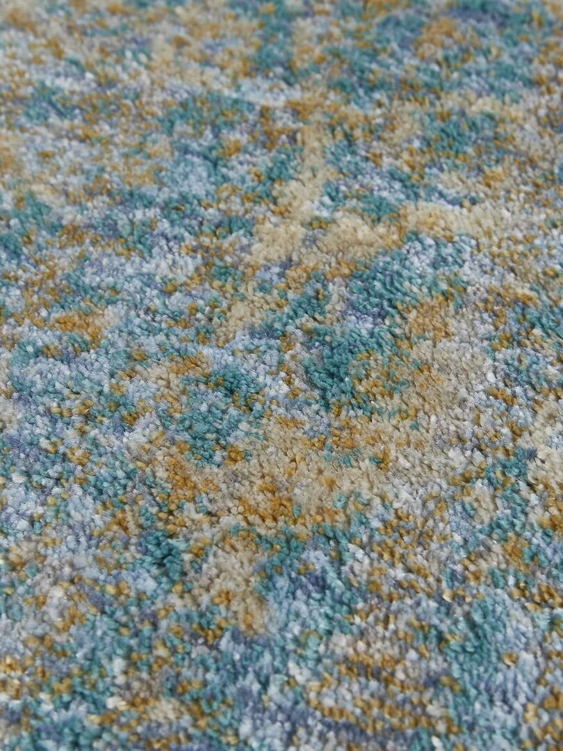 Tapis salon BELANO tissé Bleu