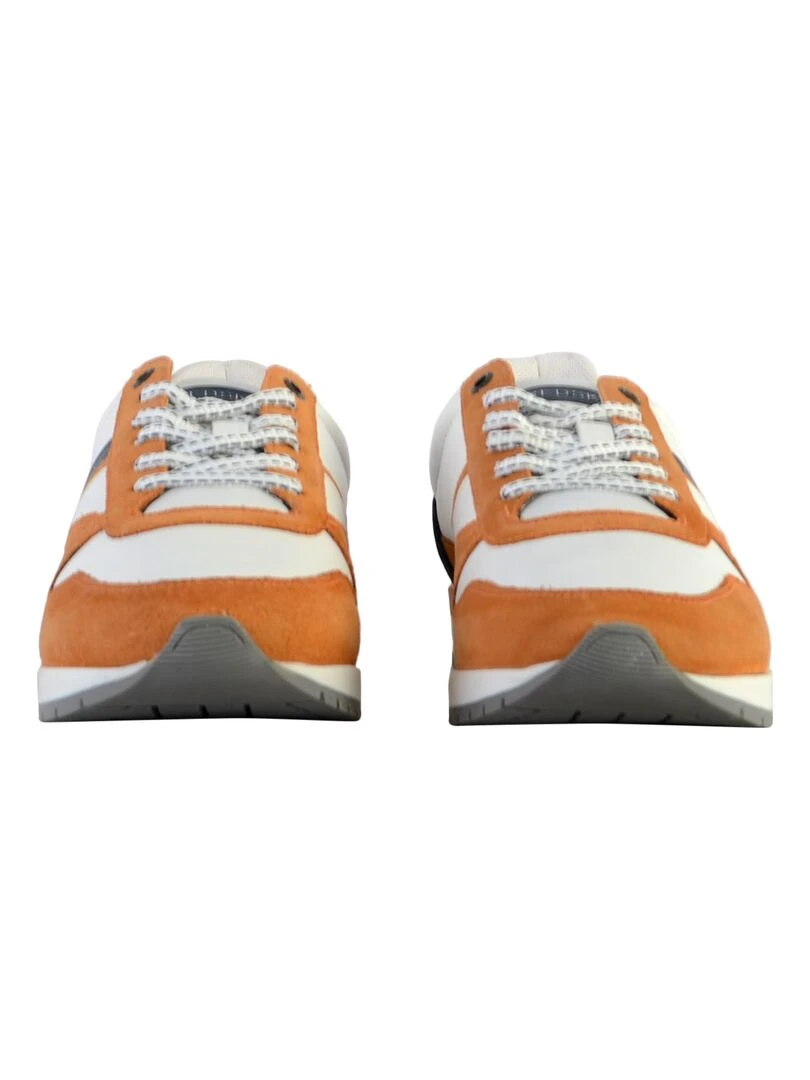 Basket Cuir Redskins Nixori   Orange