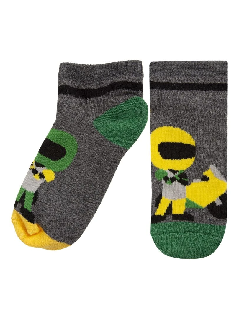 Chaussettes antidérapantes Enfant Moto 19/26 Gris