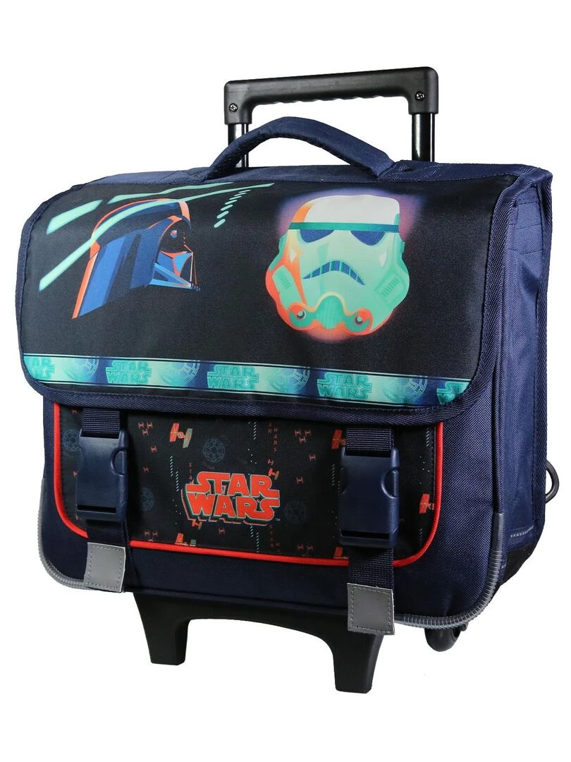 BAGTROTTER Cartable à roulettes 38 cm Disney Star Wars Bleu Bleu