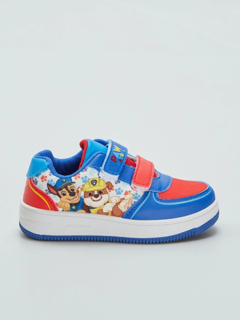 Baskets scratchées 'Pat' Patrouille' bleu