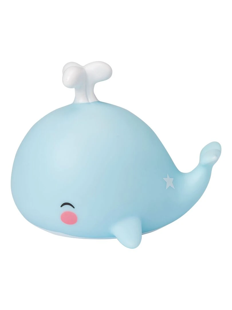 Petite veilleuse baleine (13 cm) Bleu