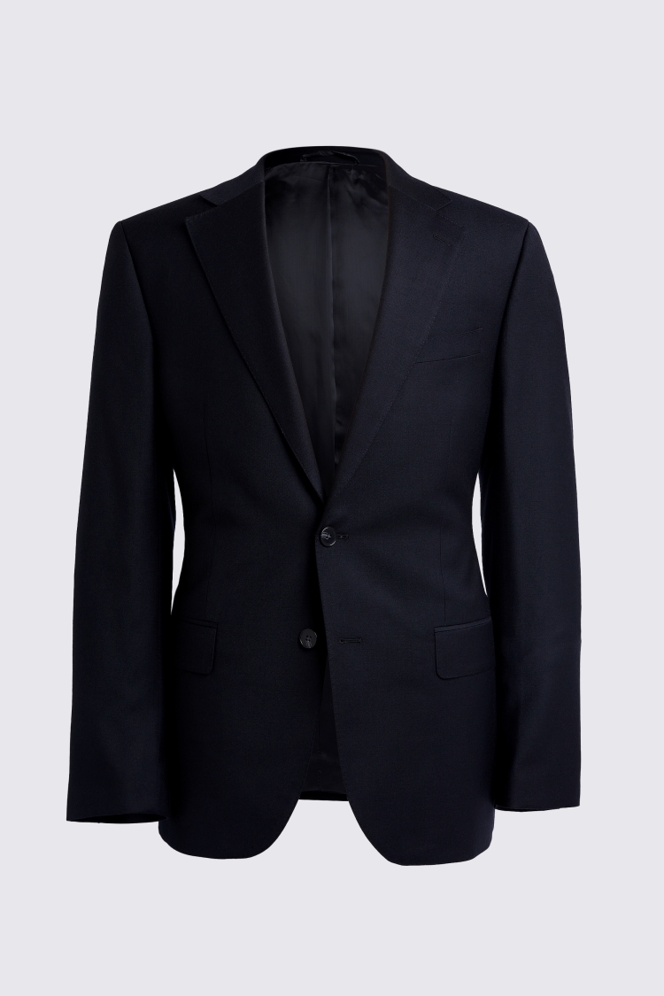 Italian Tailored Fit Blue Check Jacket   Buy Online at Moss