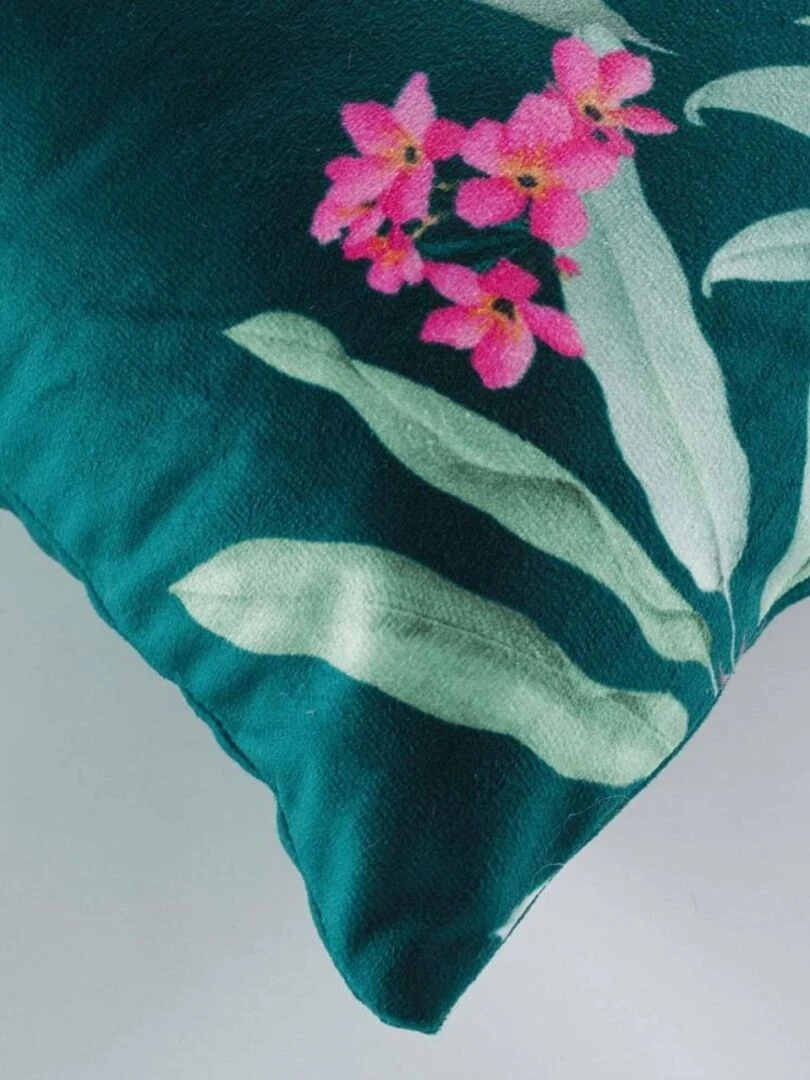 Housse de coussin 40x40 cm velours Paolina Bleu