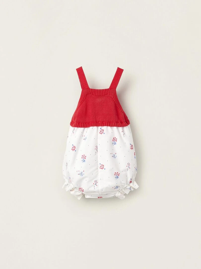 Combi short pour Nouveau Né Rouge