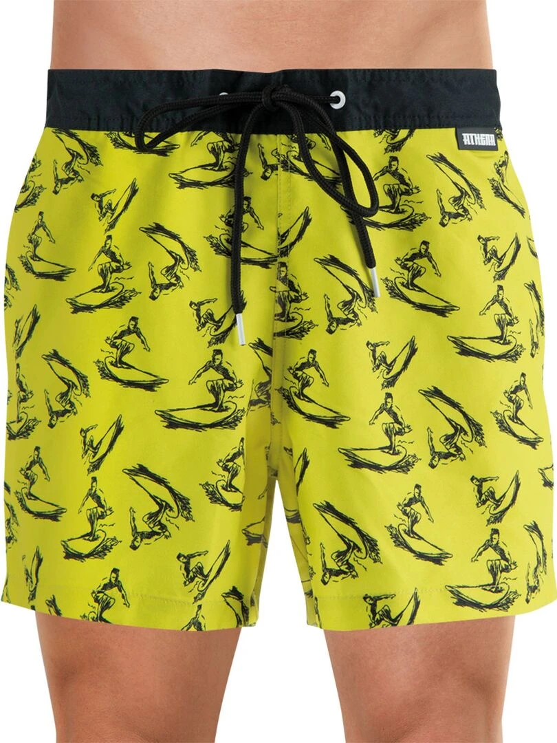 Bermuda de bain homme Waves Jaune
