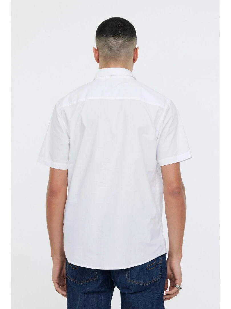 Lee Cooper   Chemise manches courtes coton regular DRIMO MC   Blanc