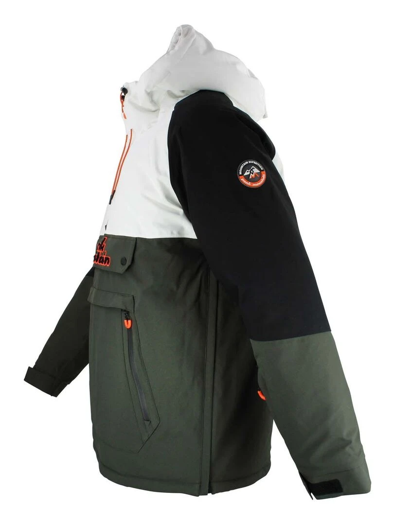 Blouson de ski passe tête homme CANVIKO   PEAK MOUNTAIN   Kaki
