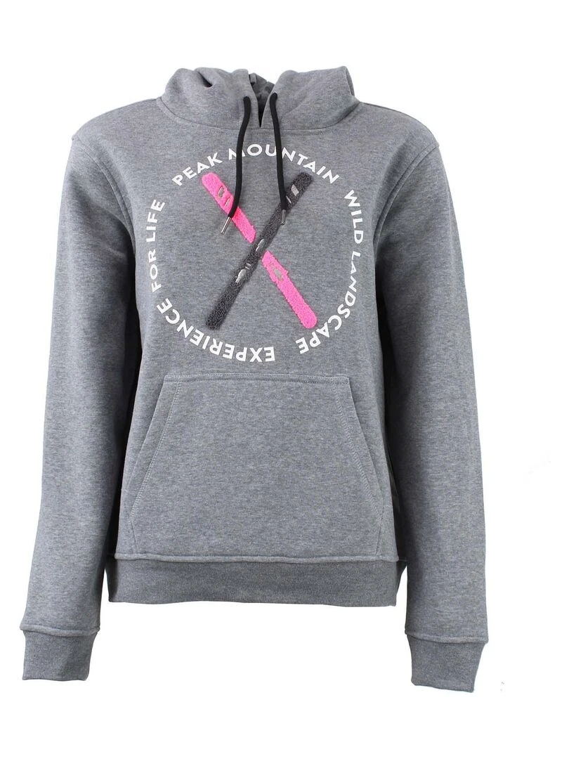 Sweat à capuche femme ACONOR Gris