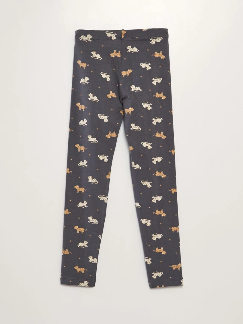 Legging long imprimé Gris foncé