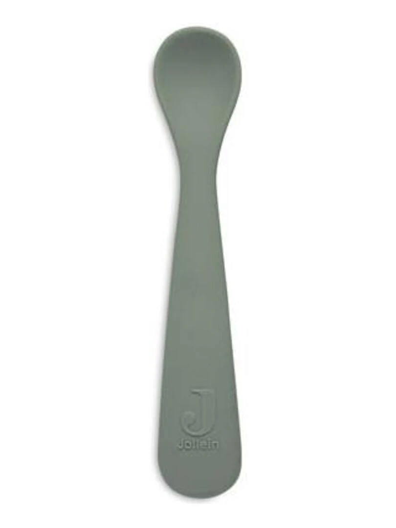 Cuillère souple Silicone Vert Cendré (2pcs)   Jollein   Vert