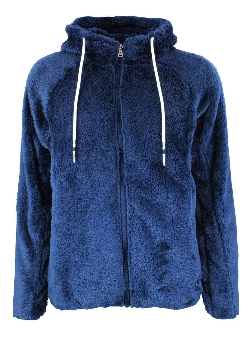 Blouson polaire à capuche femme ALANZO Bleu marine