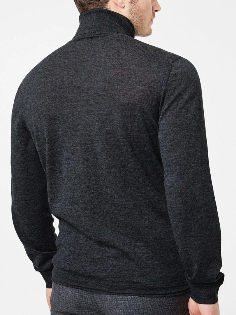 Pull col roulé Kebello gris anthracite