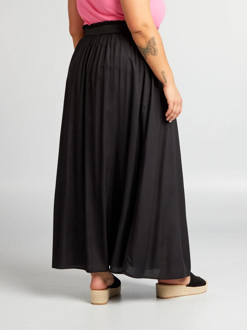 Jupe longue fluide 'Only Carmakoma'   noir