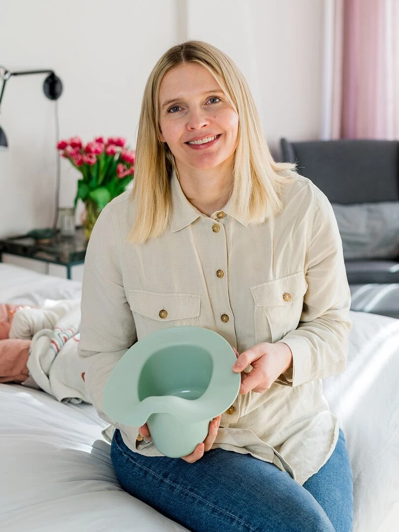 Pot à tenir le bébé   Bleu