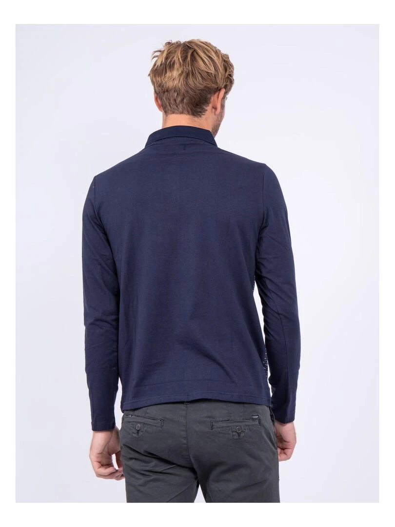 Polo manches longues PATROL Bleu marine