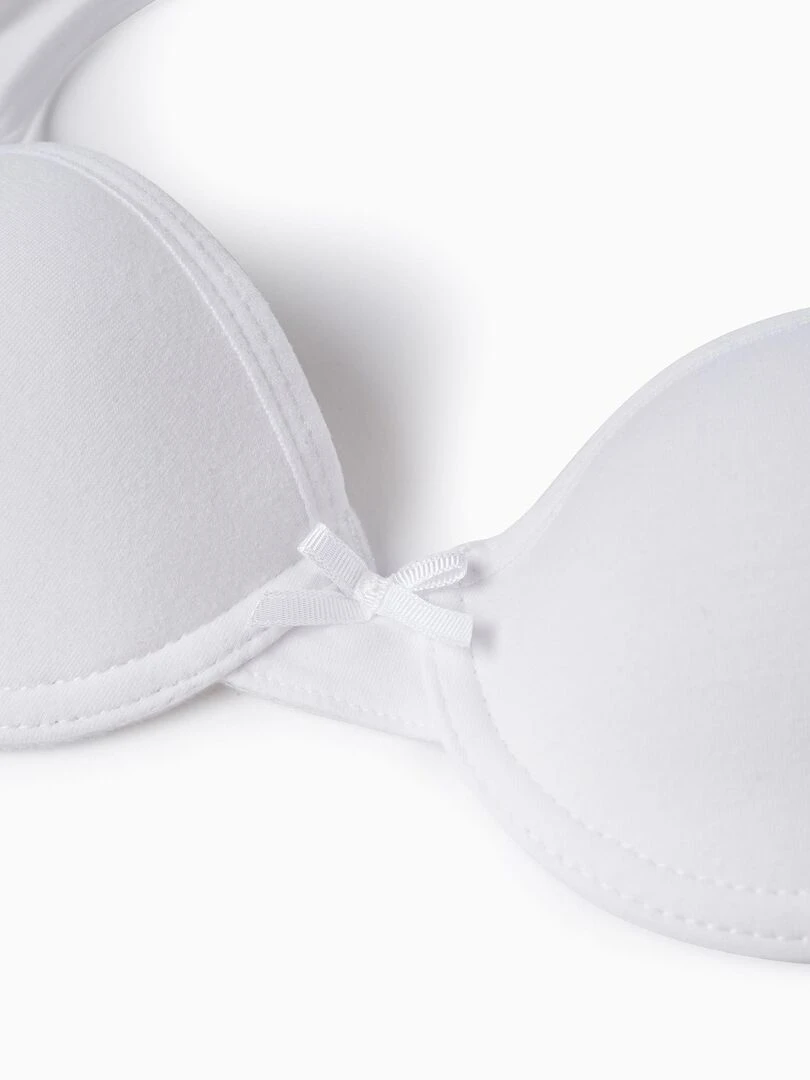 Pack 2 Soutiens gorge à Armatures pour Fille  ESSENTIALS LINE   Blanc