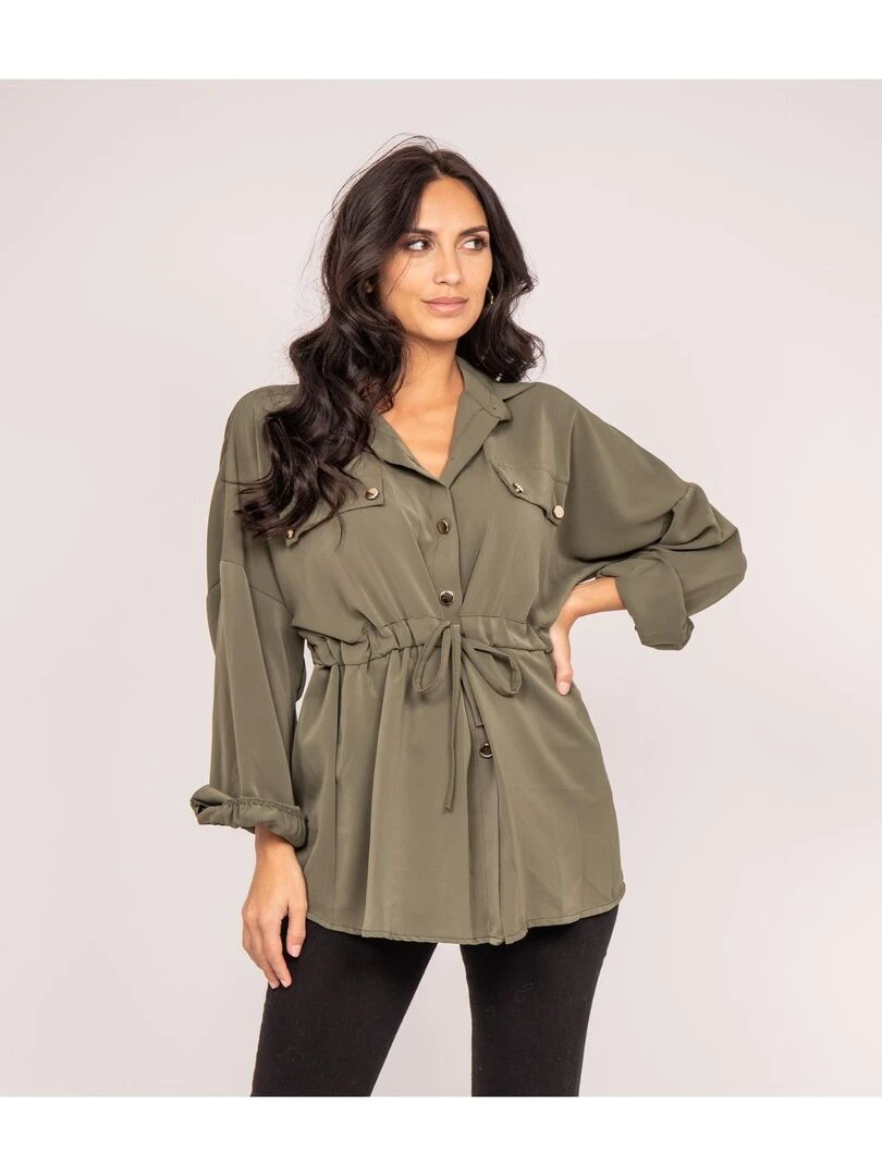 Chemise saharienne ORELLE Kaki