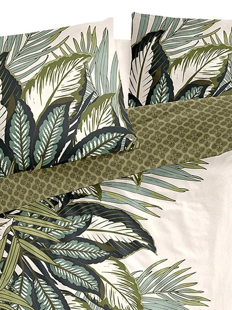 Housse de couette 240x220 Oceania + 2 taies 100% coton 57 fils Vert