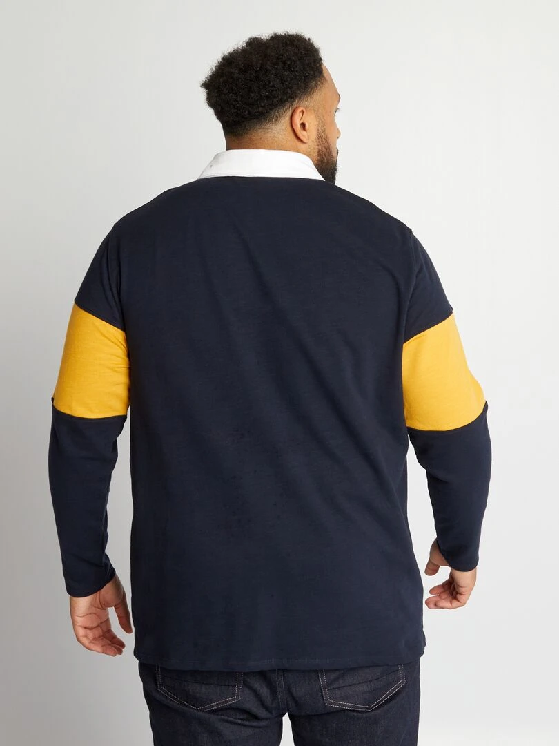 Polo rugby Bleu/jaune