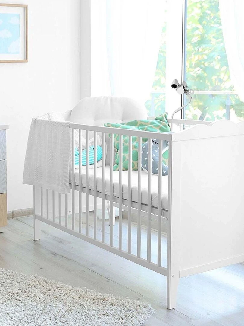 Lot de 5 supports universels pour camera bébé  babyphone  moniteur  Flex   Monsieur Bébé   Blanc