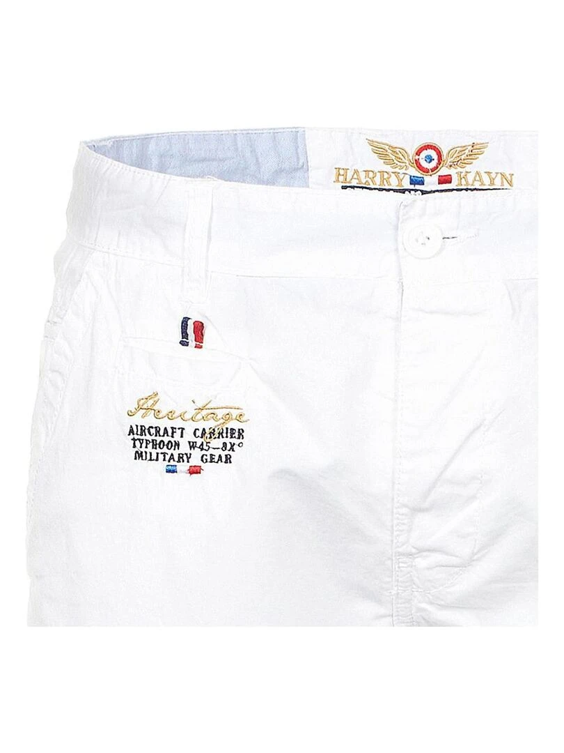 Bermuda homme CREGARY   HARRY KAYN   Blanc