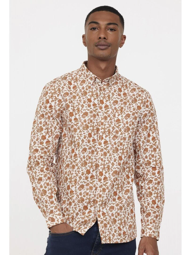 Lee Cooper Chemise manches longues coton regular DIVIO Beige