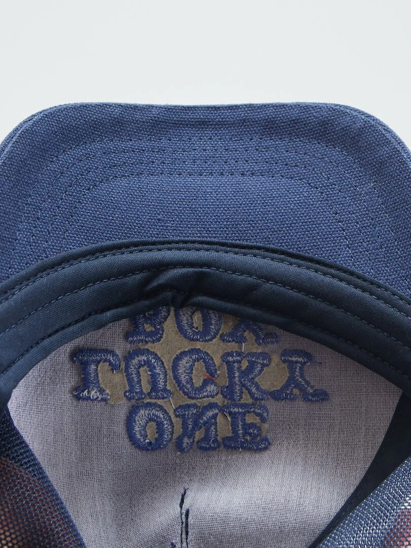 Sweat imprimé en french terry   Noir marine