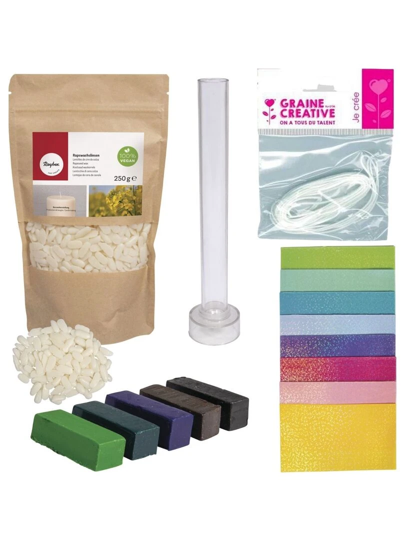 Je fabrique mes bougies chandelles aux tons froids   N/A