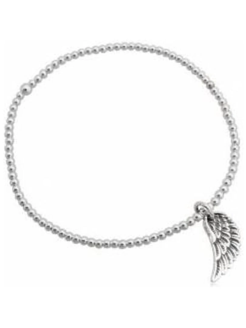 Bracelet élastique breloque aile Bijoucolor Argent