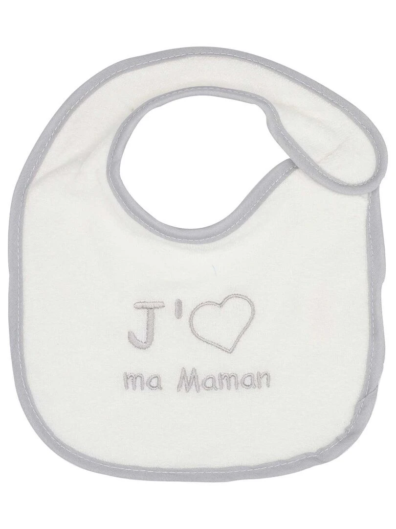 Lot de 7 bavoirs bébé Trois Kilos Sept   Ecru