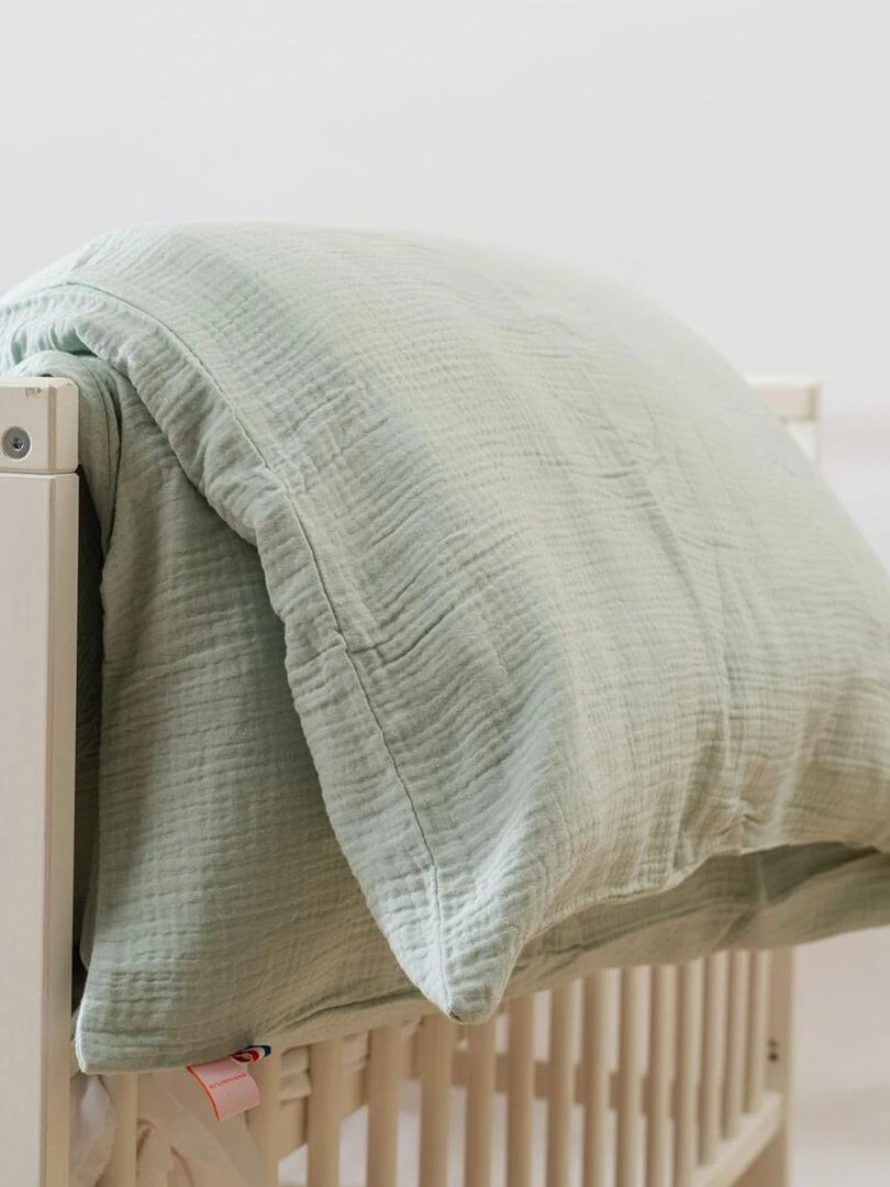Housse de Couette en Coton Bio Vert   Vert