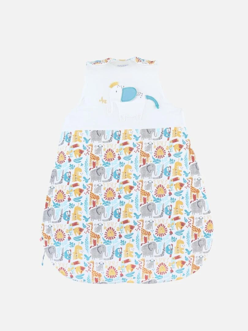 Gigoteuse 70 cm en jersey paddé multicolore Gris