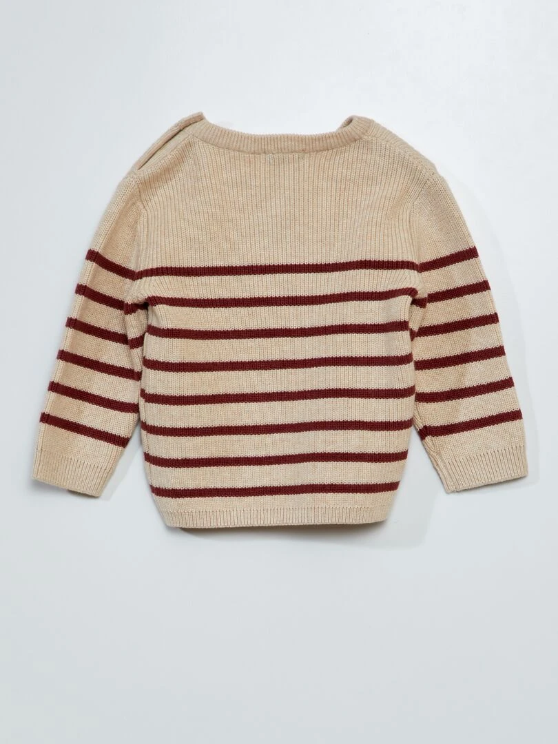 Pull en point mousse   Beige