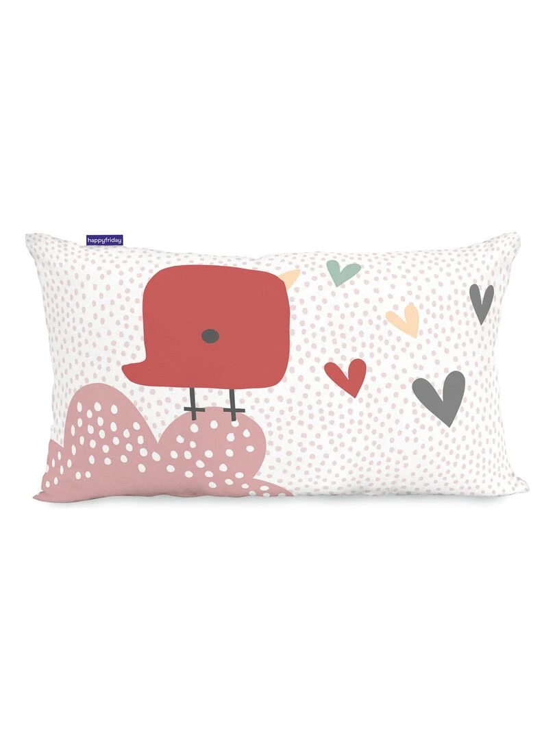 Housse de coussin Hola "Happyfriday"   Blanc