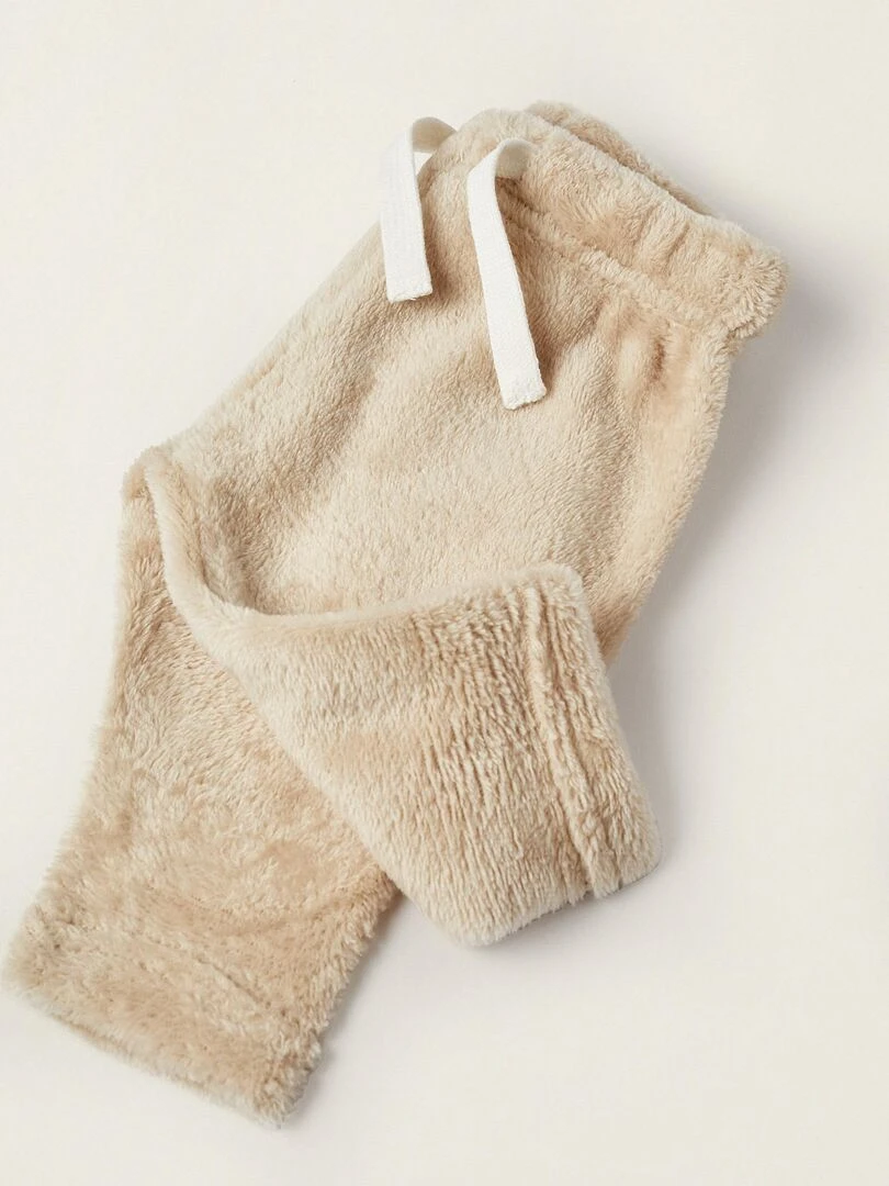 Pull + Pantalon en Peluche pour Nouveau Né 'Moon'  SUNRISE BLISS   Blanc