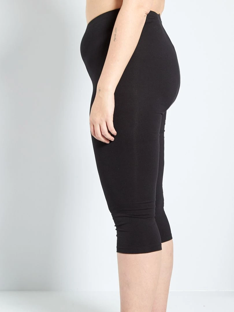 Legging court en maille noir