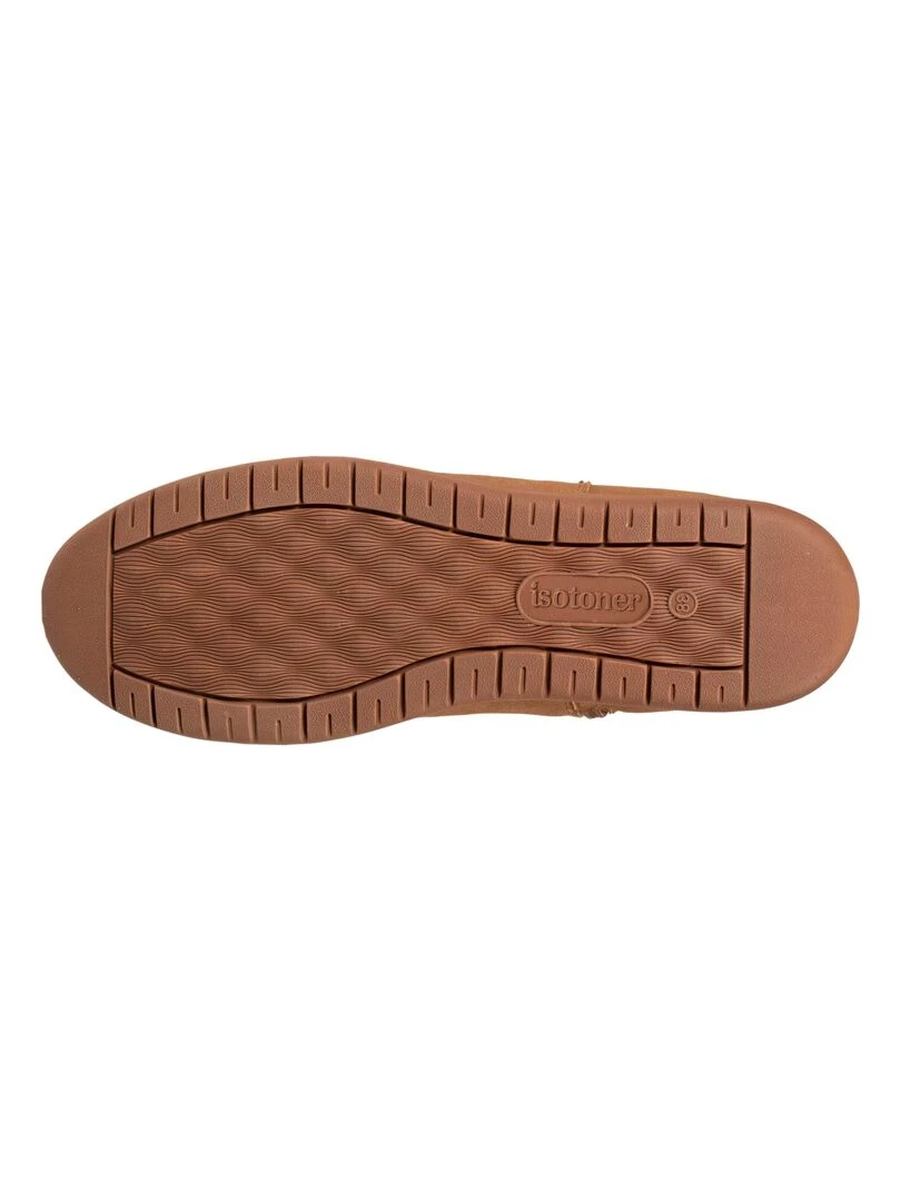 Bottines Femme fourrées Camel   Marron