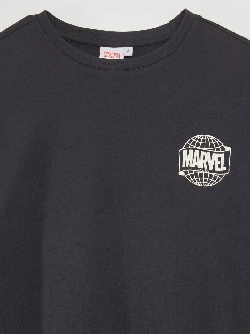 T shirt 'Marvel' 'Iron Man' à col rond   Gris