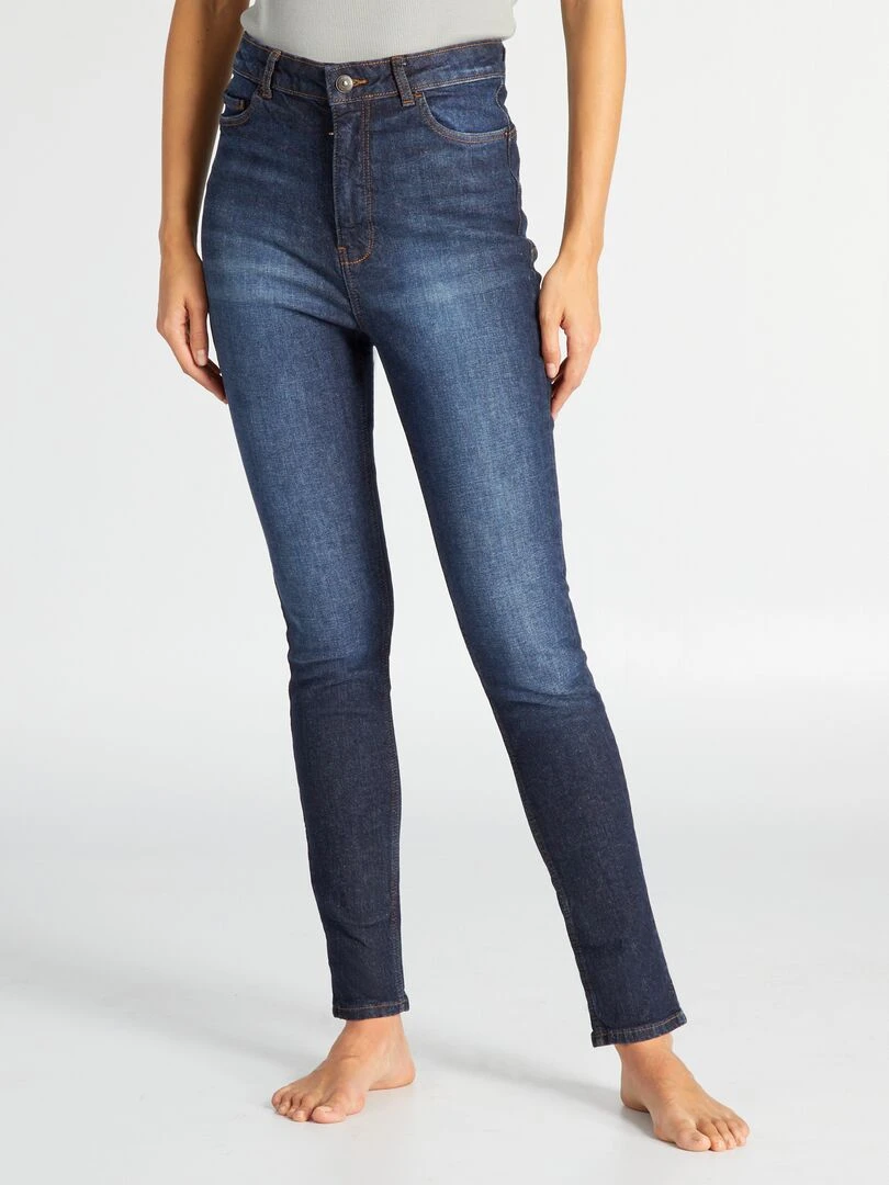Jean skinny à taille haute L32 Brut